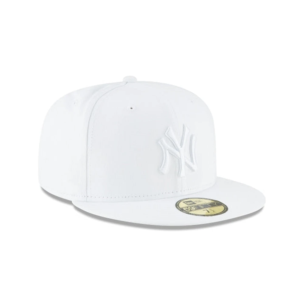 MLB Hat 5950 Tonal White Yankees