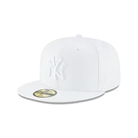 MLB Hat 5950 Tonal White Yankees