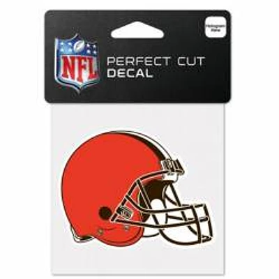 NFL Perfect Cut Decal 4X4 Browns