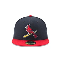 MLB Hat 5950 ACPerf Alt2 Cardinals (Navy Blue & Red)