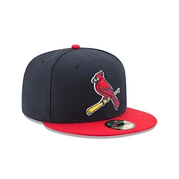 MLB Hat 5950 ACPerf Alt2 Cardinals (Navy Blue & Red)