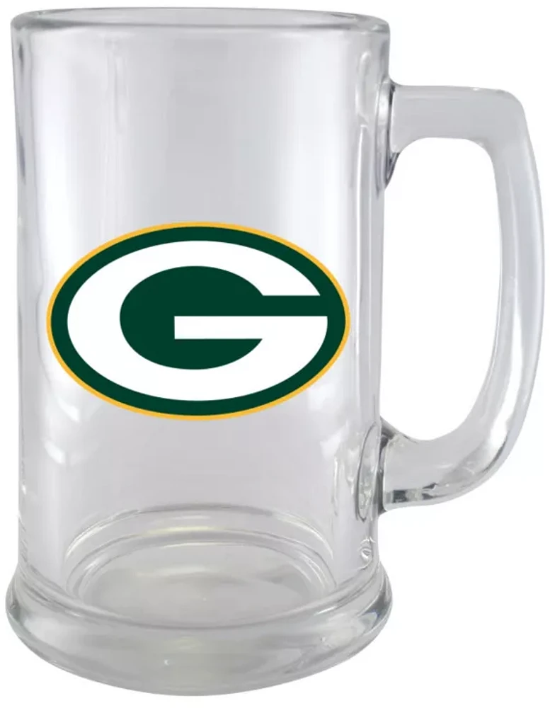 NFL Beer Mug 15 Oz Glass Sport Packers