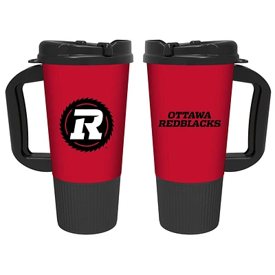 CFL Travel Mug Thermo Gripper Redblacks