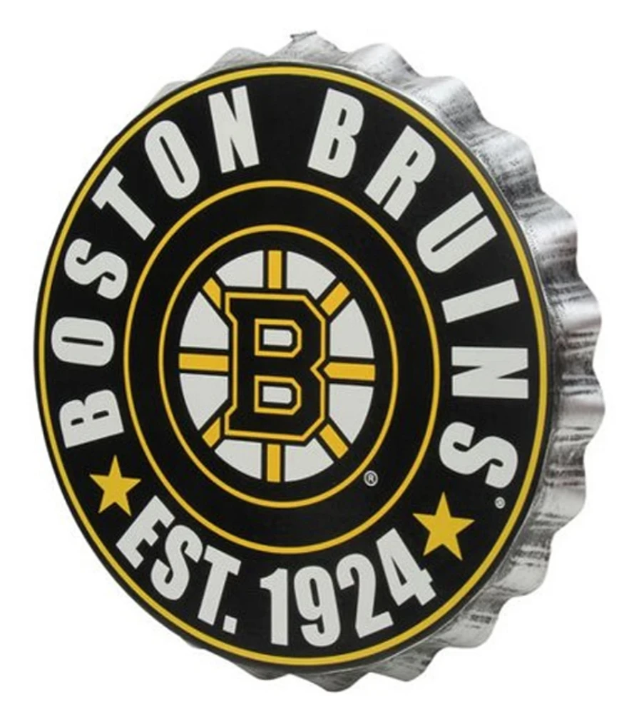 NHL Wall Logo Bottle Cap Bruins