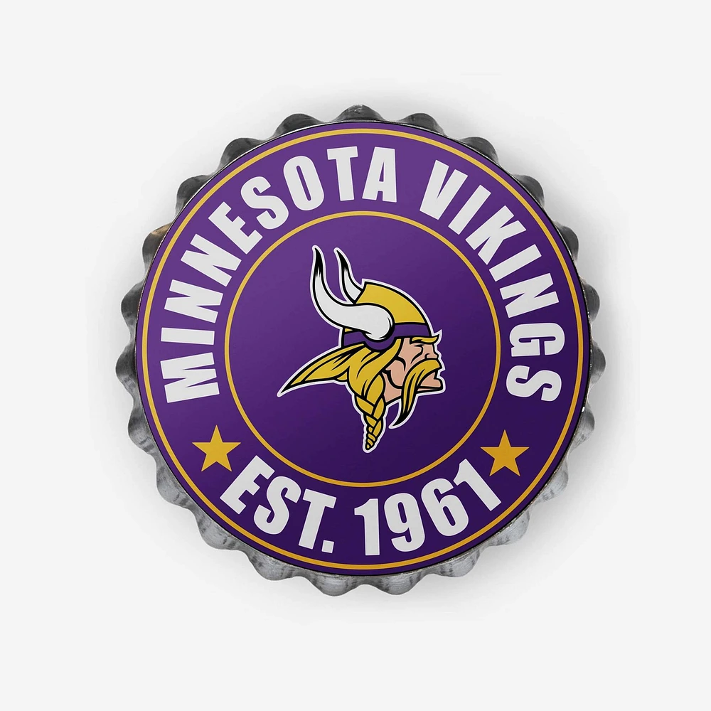 NFL Wall Logo Bottle Cap Vikings