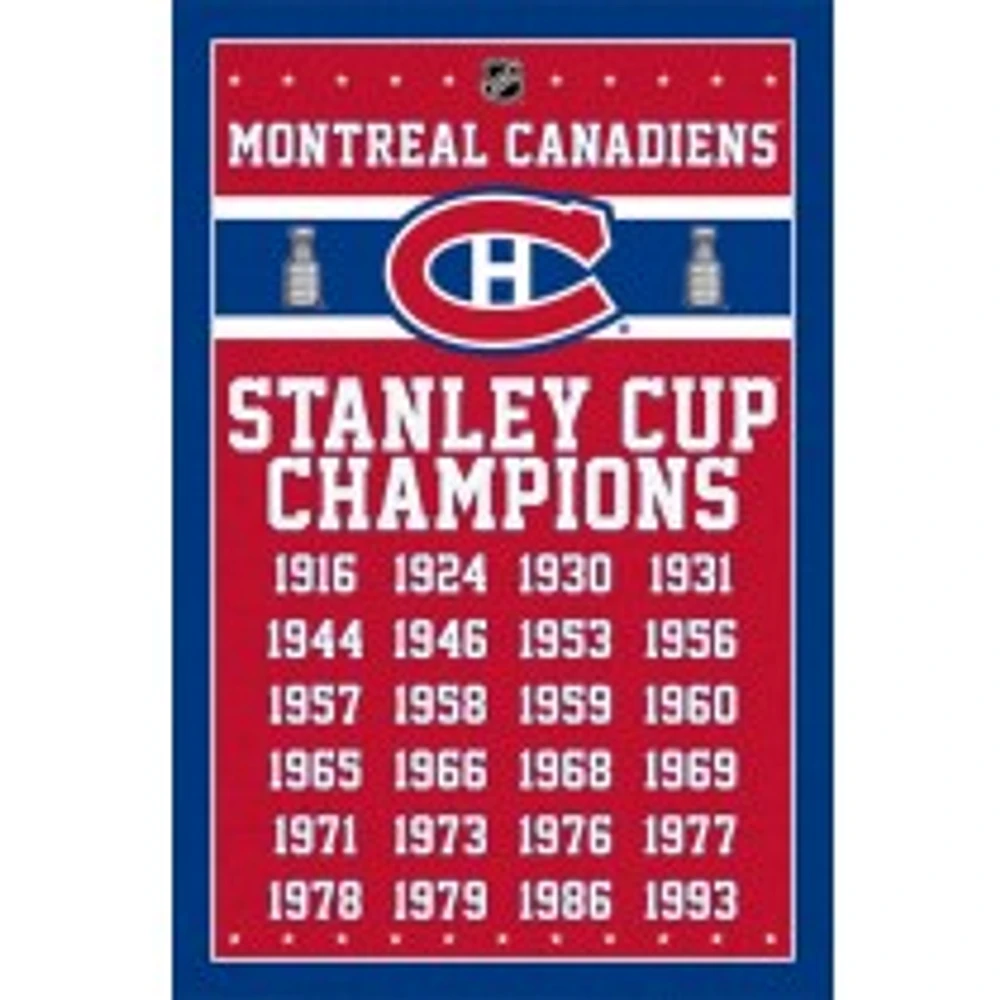 NHL Wall Poster Champions Canadiens