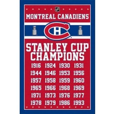 NHL Wall Poster Champions Canadiens