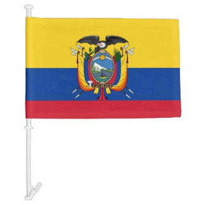 Country Car Flag Ecuador