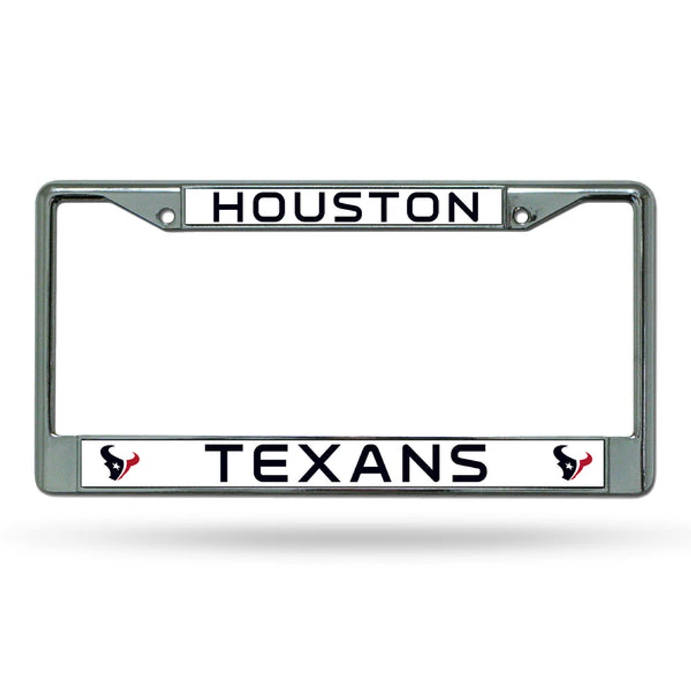 NFL License Plate Frame Metal Texans