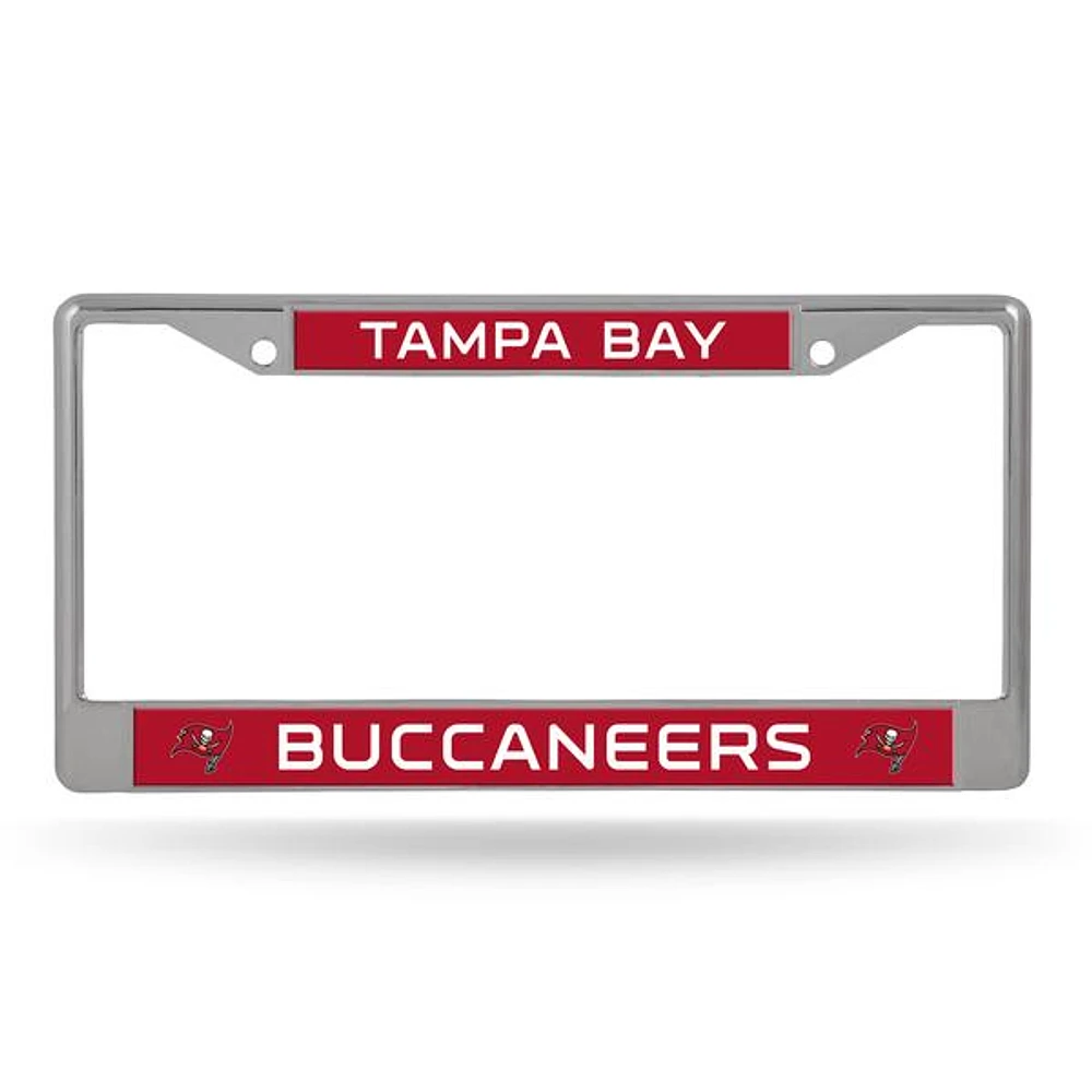 NFL License Plate Frame Chrome Buccaneers