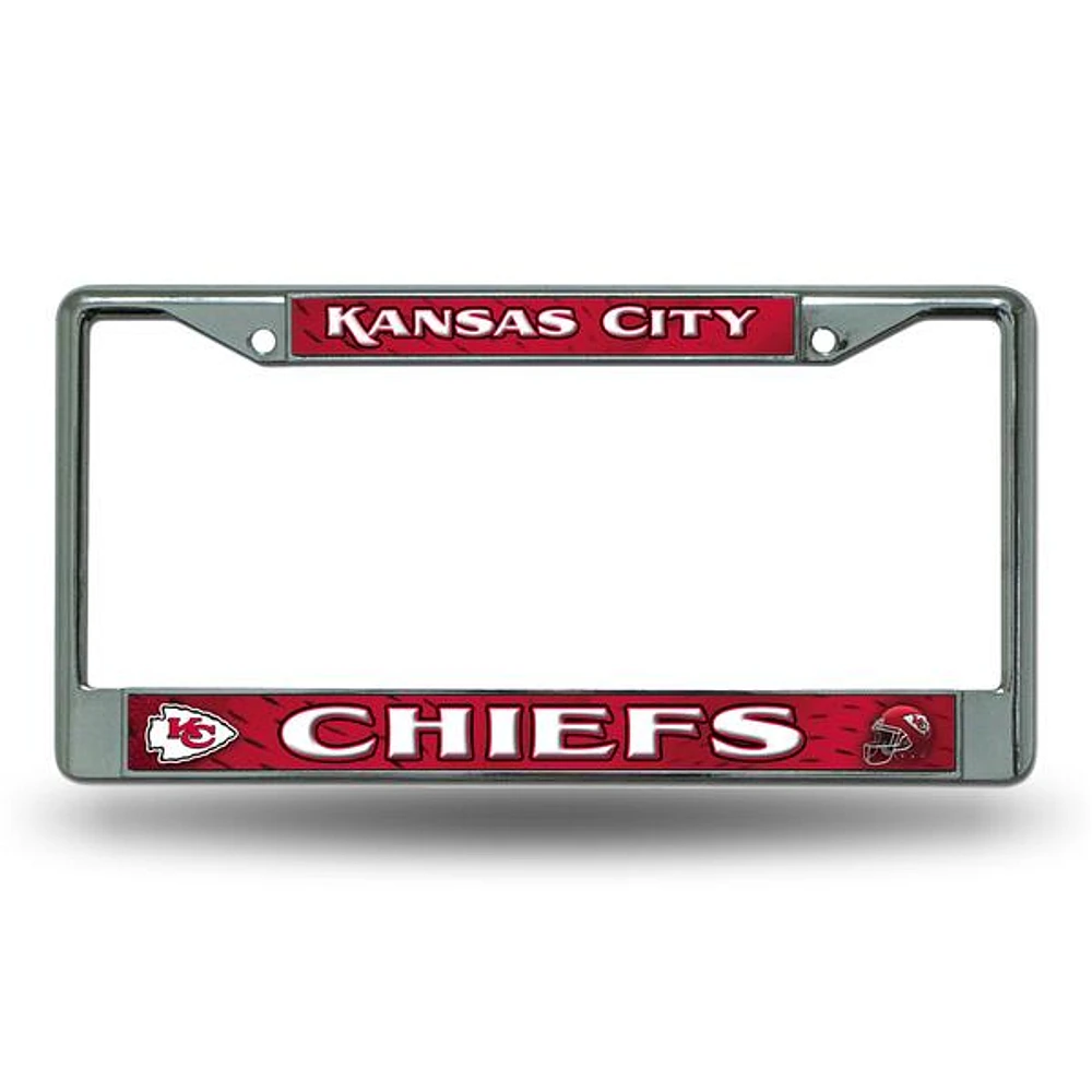 NFL License Plate Frame Metal Chiefs