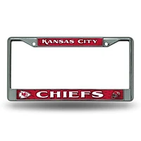 NFL License Plate Frame Metal Chiefs