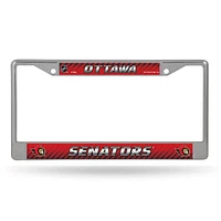 NHL License Plate Frame Chrome Senators