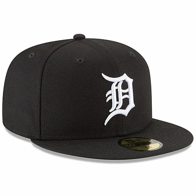 MLB Hat 5950 Basic Black & White Tigers