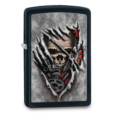 Zippo Lighter Skull Gears