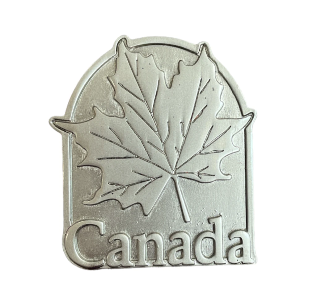 Country Magnet Metal Maple Leaf Canada