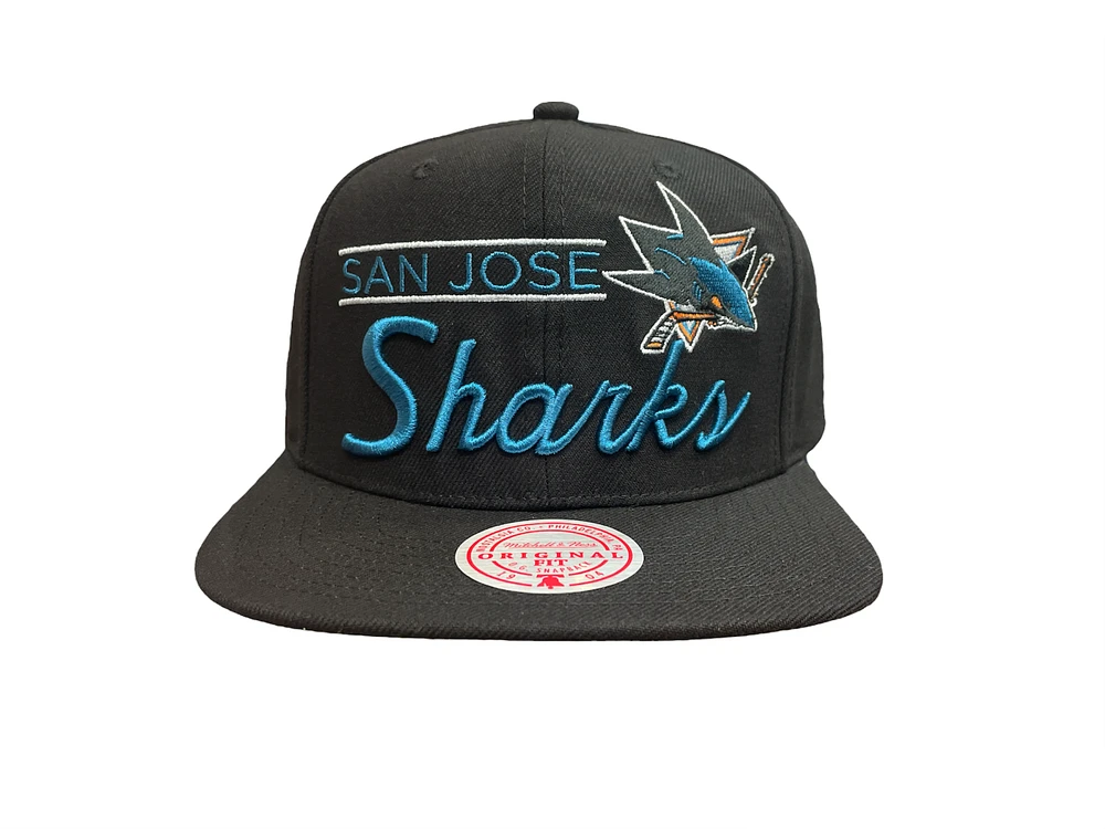 NHL Hat Snapback Retro Lock Up Sharks