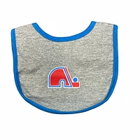 NHL Infant 2Pc Bib Set Back to the Basics Nordiques