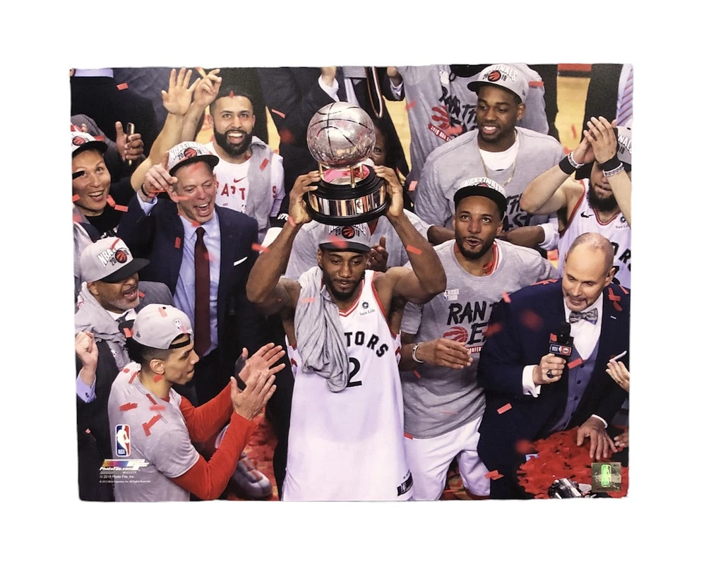 NBA 11x14 Player Photograph Eastern Conference Champs 2019 Kawhi Leonard Raptors