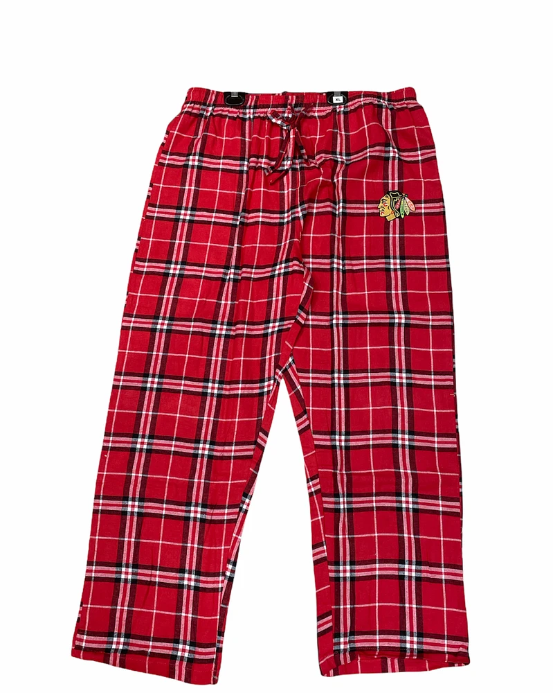 NHL PJ Pants Knit Plaid Duo Blackhawks