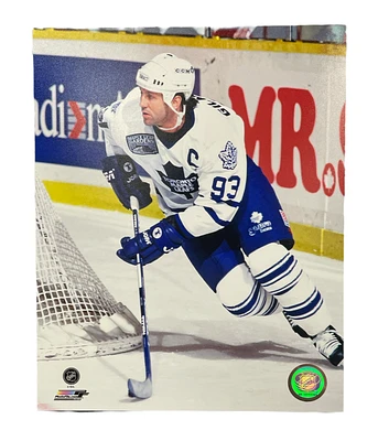 NHL 8x10 Vintage Player Photograph Away Doug Gilmour Maple Leafs