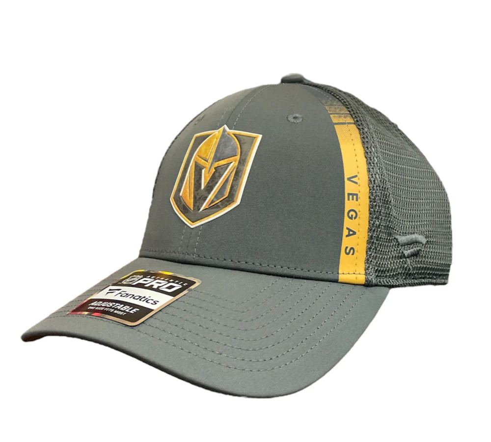 NHL Hat Structured Adjustable Trucker Authentic Pro Home Ice 2022 Golden Knights