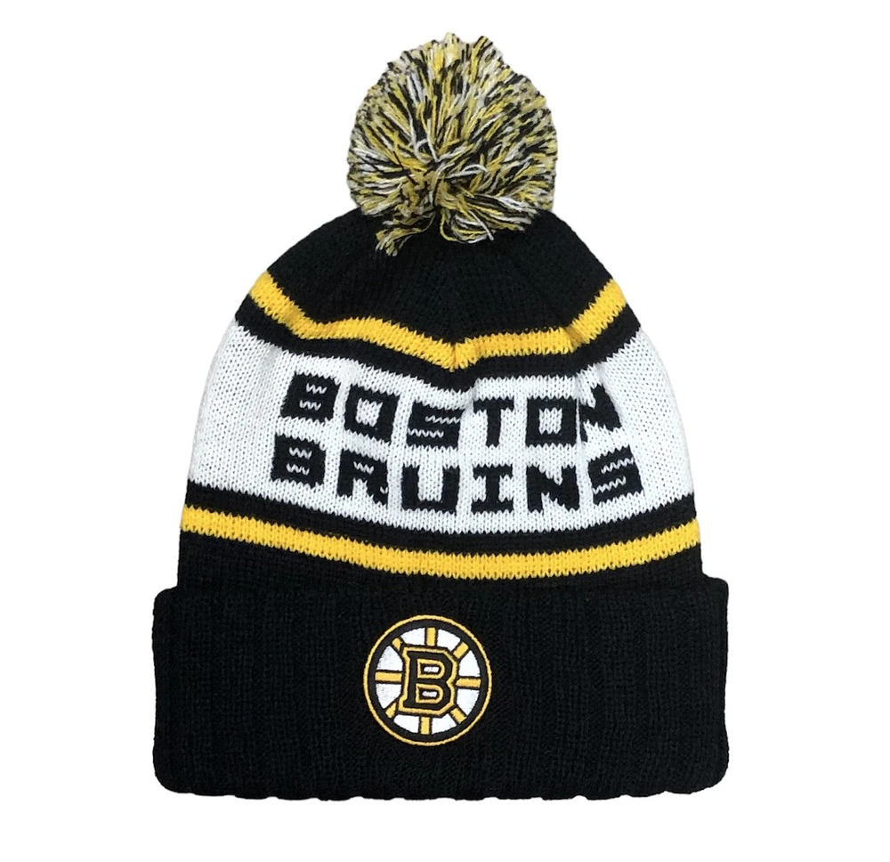 NHL Knit Hat Pillow Line Bruins (Black)