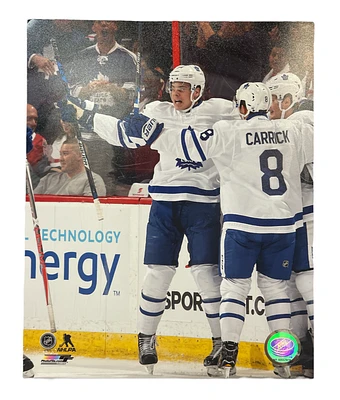 NHL 8x10 Player Photograph Auston Matthews/Sam Carrick Maple Leafs