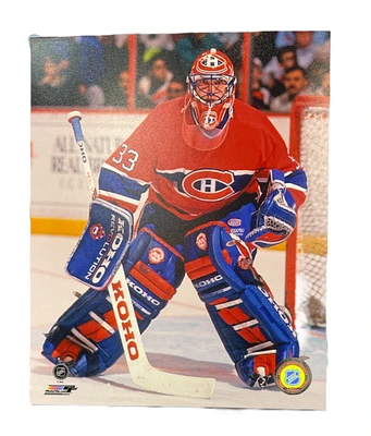 NHL 8x10 Vintage Player Photograph In Action Patrick Roy Canadiens