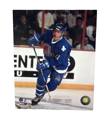 NHL 8x10 Vintage Player Photograph Peter Forsberg Nordiques