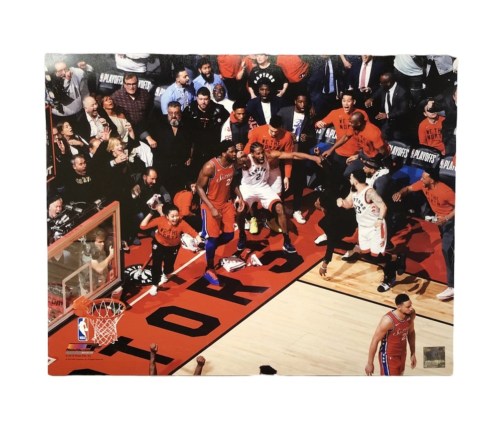 NBA 11X14 Photograph Champs 2019 Final Shot Raptors