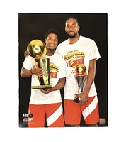 NBA 11x14 Player Photograph Trophy Champs 2019 Kawhi Leonard and Kyle Lowry Raptors