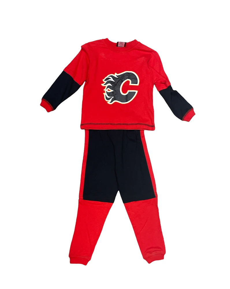 NHL Infant/Kids PJ Set Biggie Flames