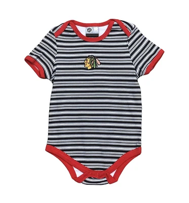 NHL Infant Onesie Stripe Blackhawks