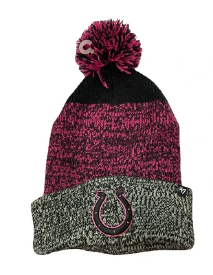 NFL Ladies Knit Hat Static Cuff Pink Colts