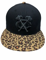 NHL Hat Leopard Logo Blackhawks