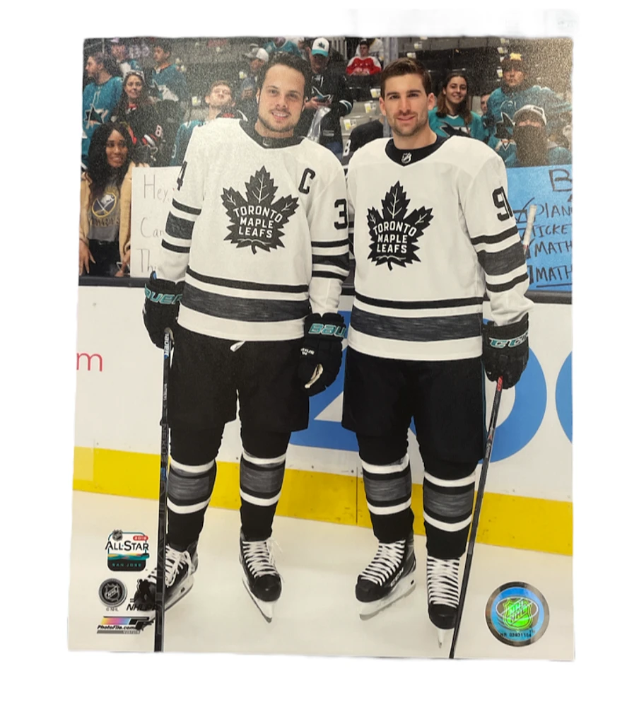 NHL 8x10 Player Photograph Auston Matthews/John Tavares Maple Leafs