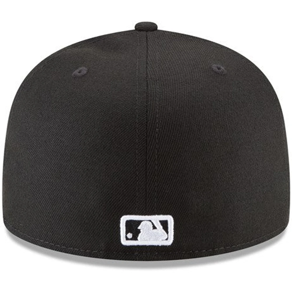 MLB Hat 5950 Basic Black And White Blue Jays