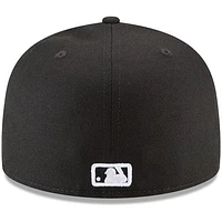 MLB Hat 5950 Basic Black And White Blue Jays