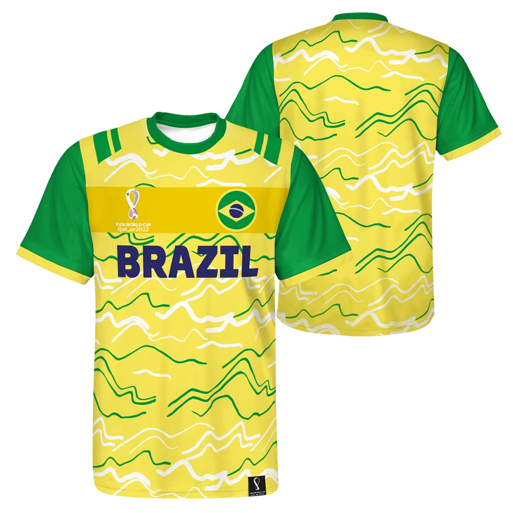 Brazil National Football Team Classic Jersey Sublimated FIFA 2022