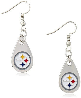 NFL Earrings Tear Drop Steelers