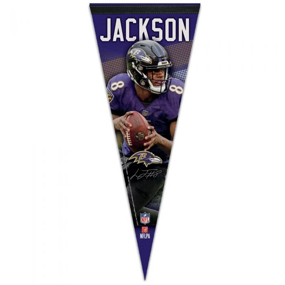 NFL Player Felt Pennant Lamar Jackson Ravens