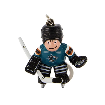 NHL Keychain Goalie Figurine Sharks