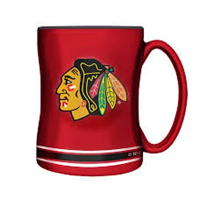 NHL Coffee Mug Sculpted Relief Blackhawks