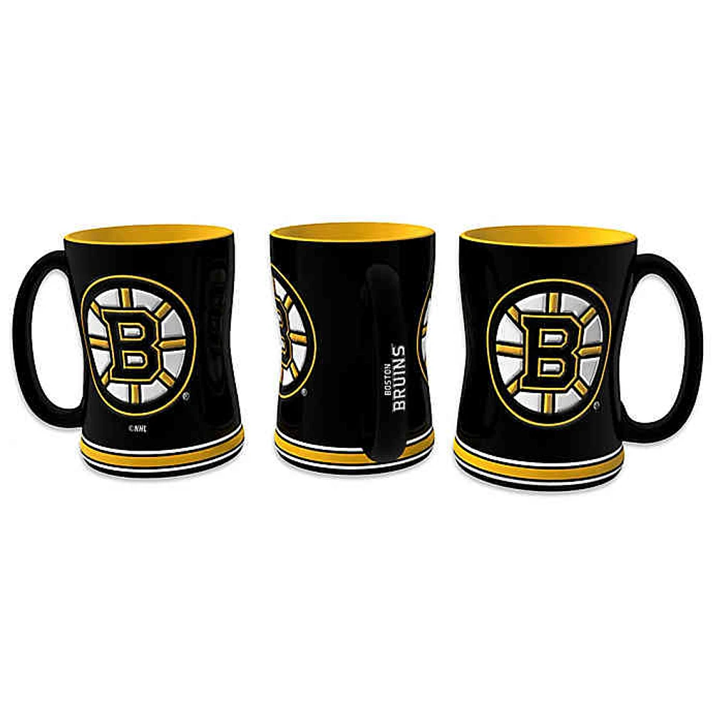 NHL Coffee Mug Sculpted Relief Bruins