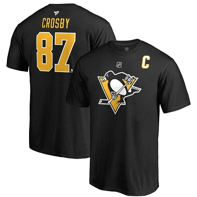 NHL Player T-Shirt Authentic Stack Sidney Crosby Penguins