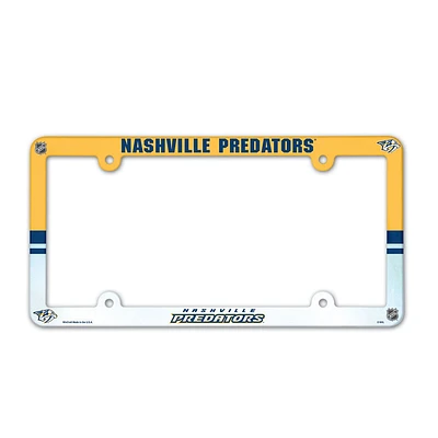 NHL License Plate Frame Plastic Predators