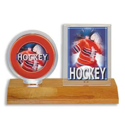 Puck & Card Display Wood (Light)