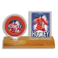 Puck & Card Display Wood (Light)