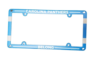 NFL License Plate Frame Plastic Panthers